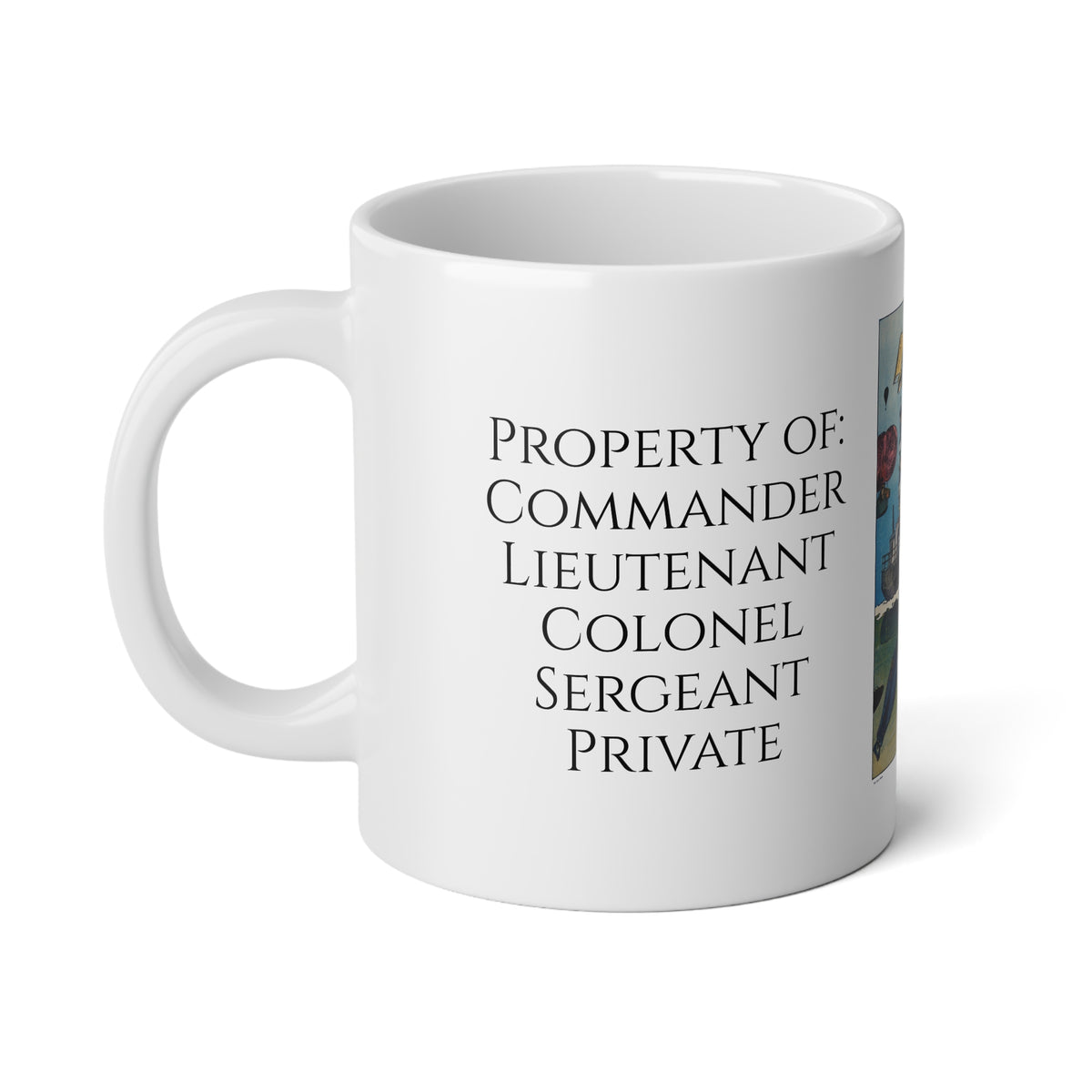 Global Betterment Mug — Vintage Nautical Warfare Illustration Coffee Cup