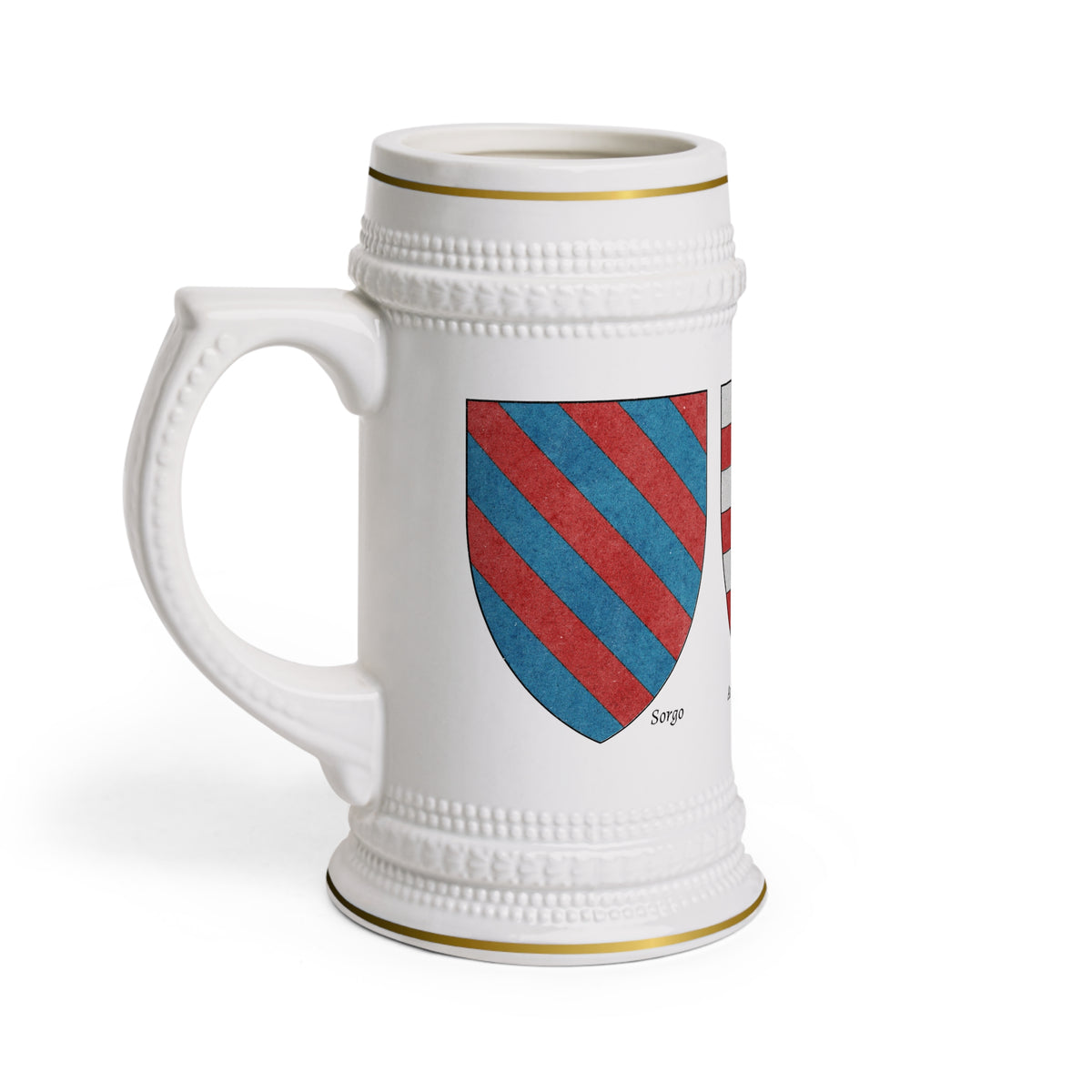Dubrovnik Noble Families Beer Stein - Sorgo, Bošković, and Ancient Ragusan arms